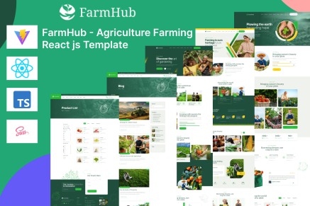FarmHub- Agriculture Farming React js Template