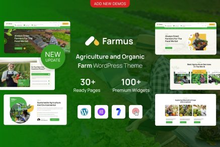 Farmus Agriculture and Organic Farm 1.0.1 WordPress Theme