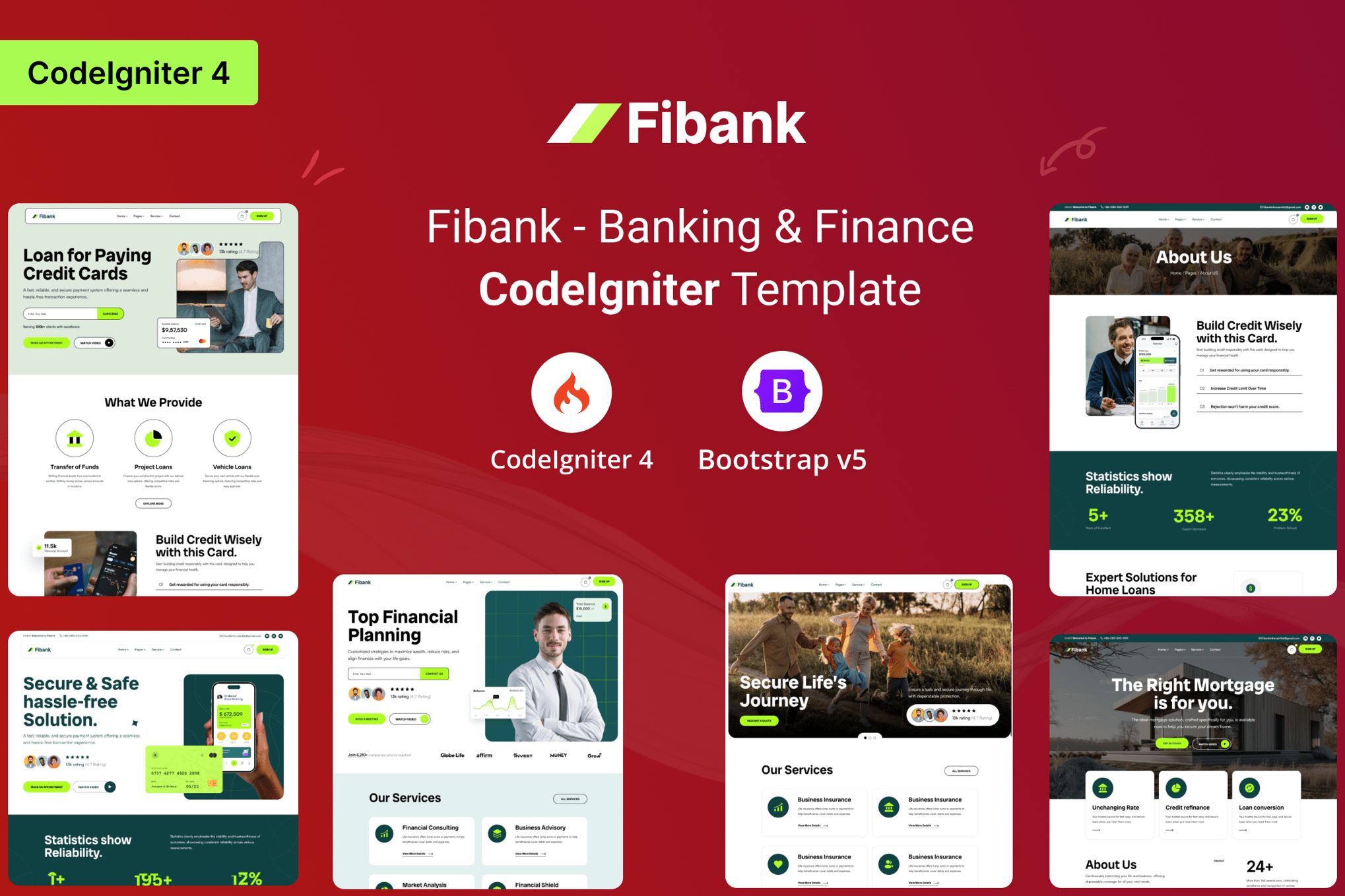 Fibank- Banking & Finance CodeIgniter Template
