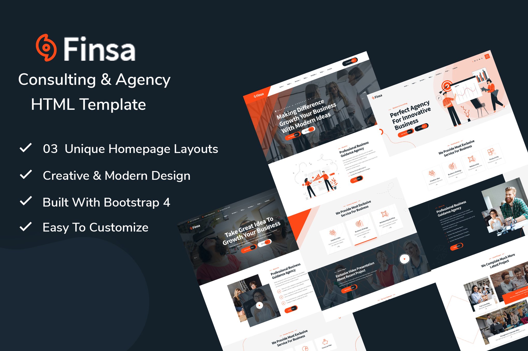 Finsa- Consulting & Agency HTML Template