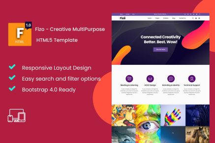 Fizo- Creative MultiPurpose HTML5 Template
