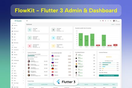 Flutter Admin & Dashboard UI Kit