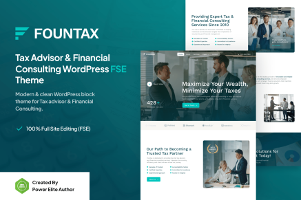 Fountax- Tax Advisor & Consulting 1.0.1 WordPress Theme