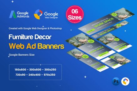 Furniture Decor Banners HTML5 D45 Ad- GWD & PSD