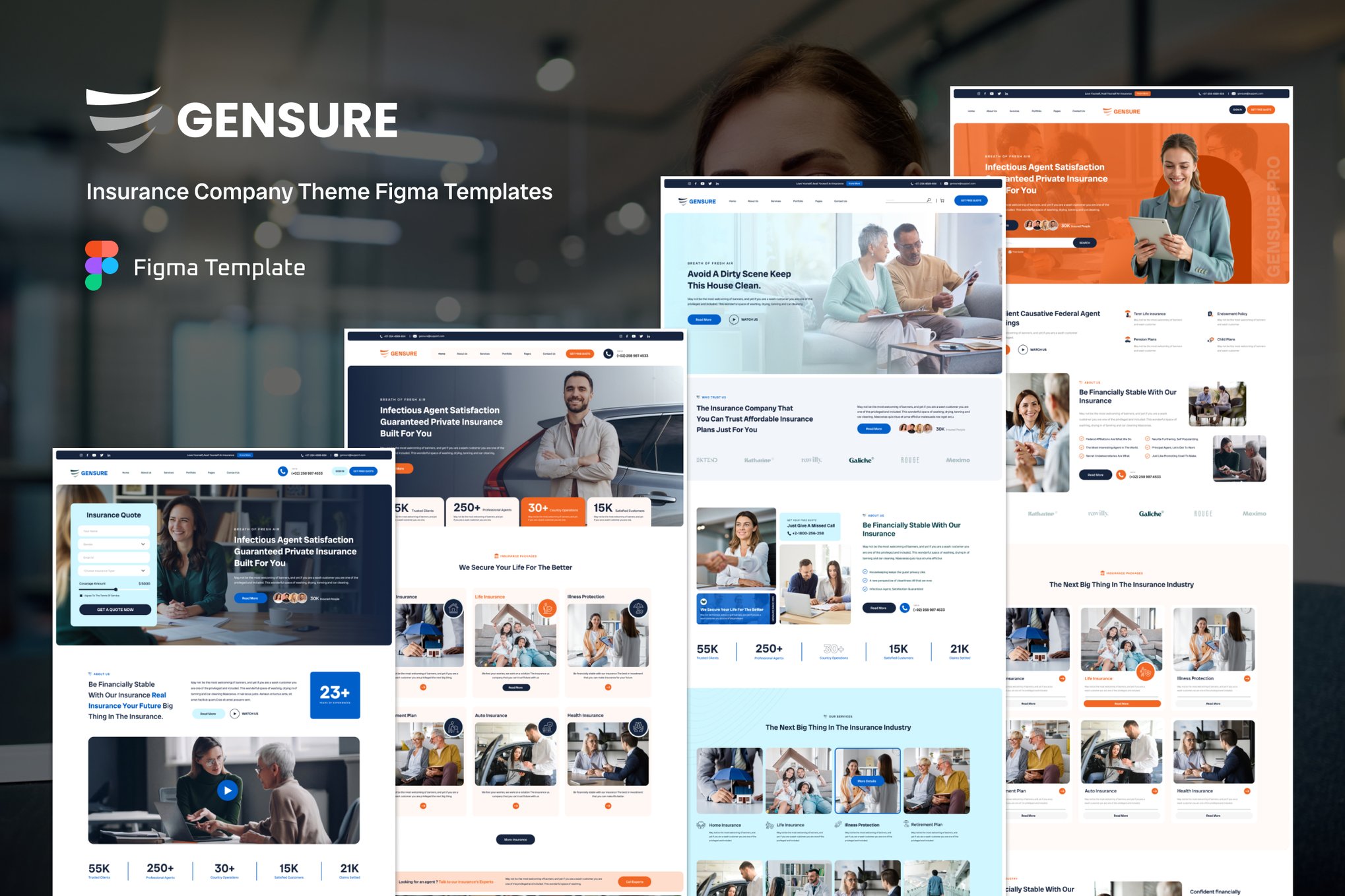 Gensure- Insurance Finance Figma Template