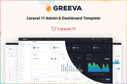 Greeva- Laravel 11 Admin & Dashboard Template