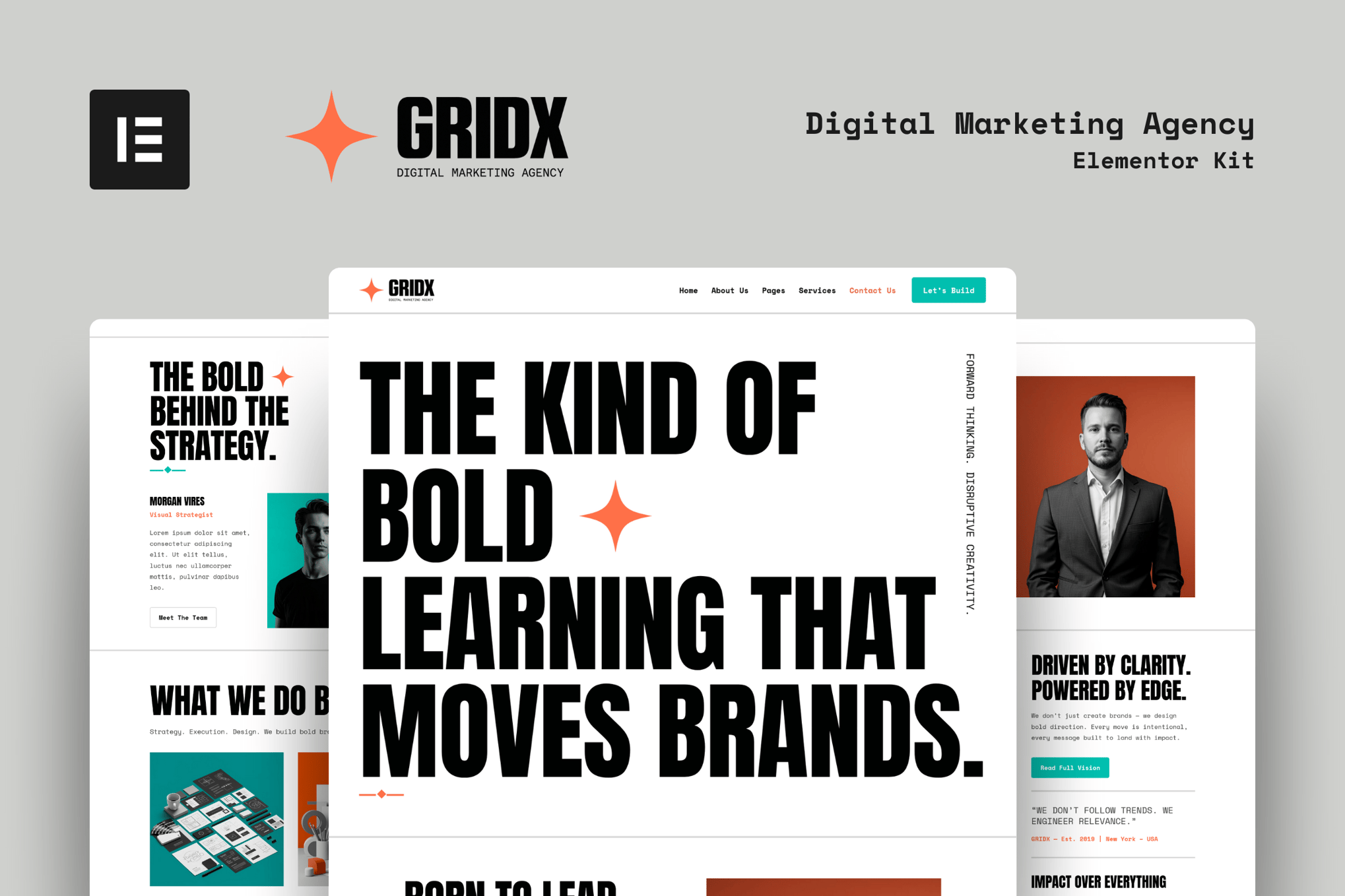 GridX- Digital Marketing Agency Elementor Template Kit
