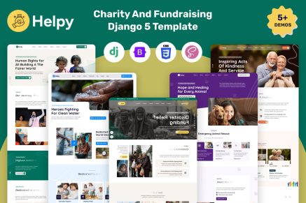 Helpy- Django Charity And Fundraising Template