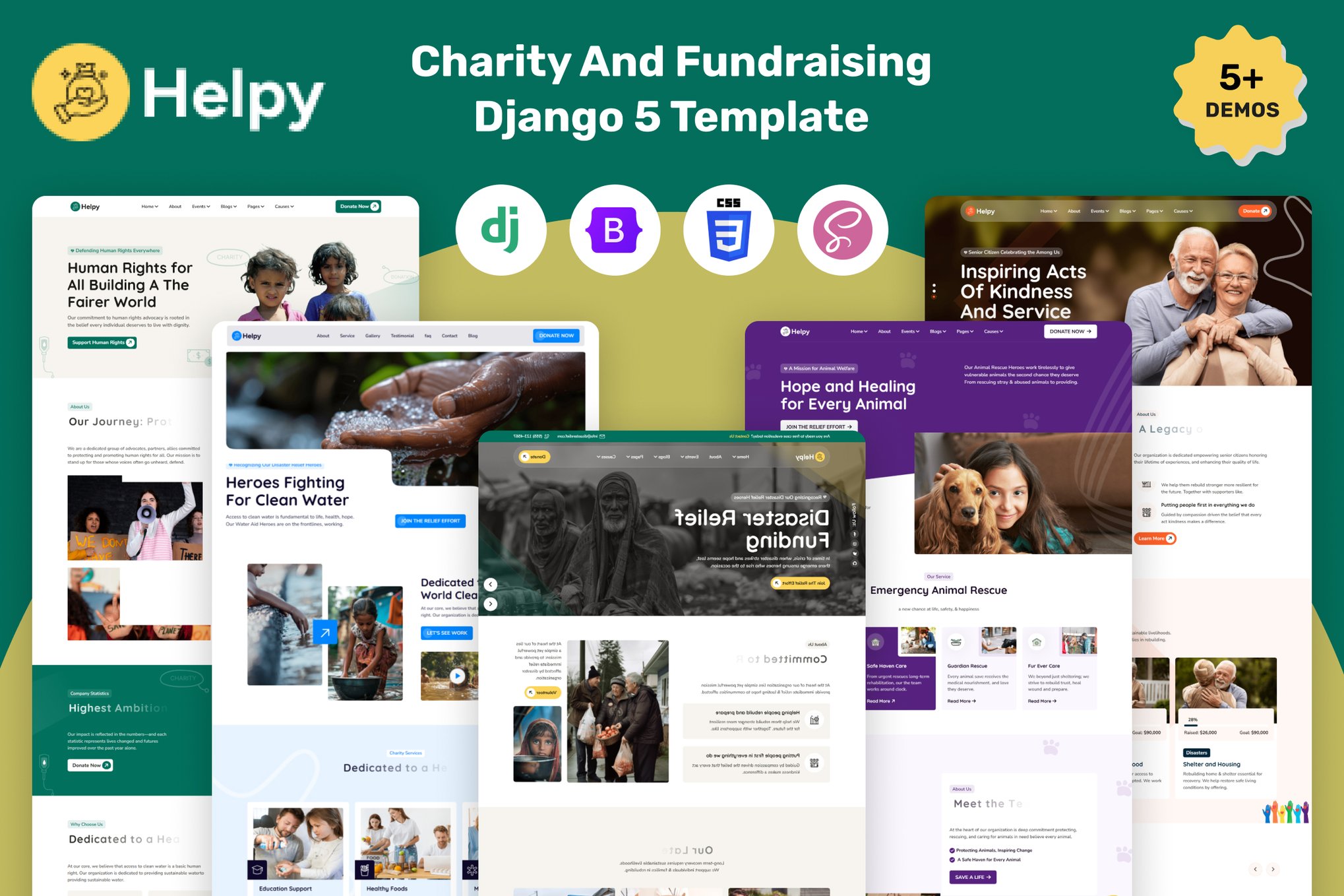 Helpy- Django Charity And Fundraising Template