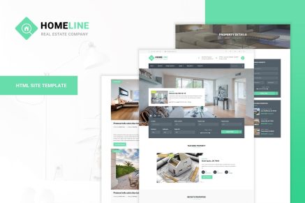 Homeline- Modern Unique Real Estate Template
