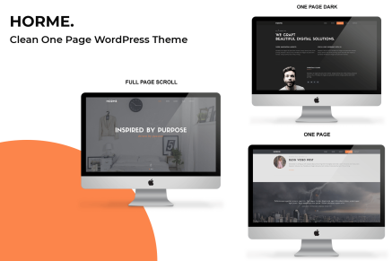 Horme- Clean One Page 1.0 WordPress Theme