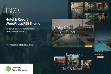 Ibiza- Luxury Hotel & Resort FSE 1.0.1 WordPress Theme