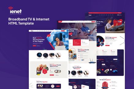 Ienet- Broadband TV & Internet HTML Template