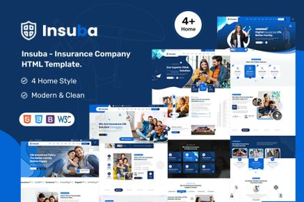 Insuba- Insurance Company HTML Template