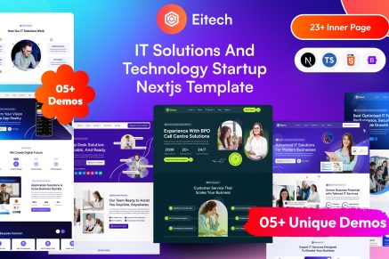 IT Solutions & Technology Startup Nextjs Template