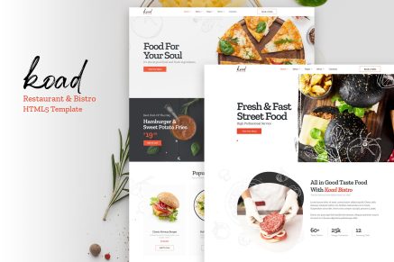 Koad- Restaurant & Bistro HTML Template