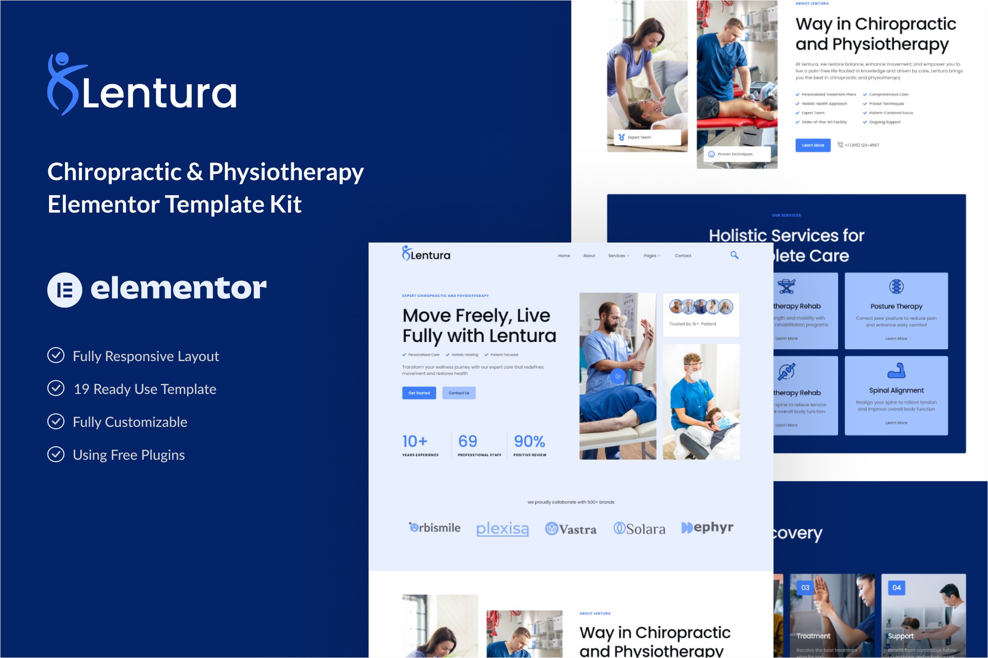 Lentura- Chiropractic & Physiotherapy Elementor Template Kit