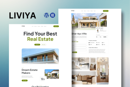 Liviya- Real Estate Elementor Template Kit