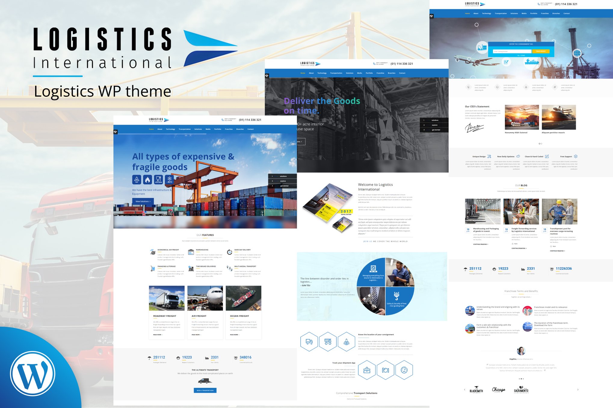 Logistics 3.3 WordPress Theme
