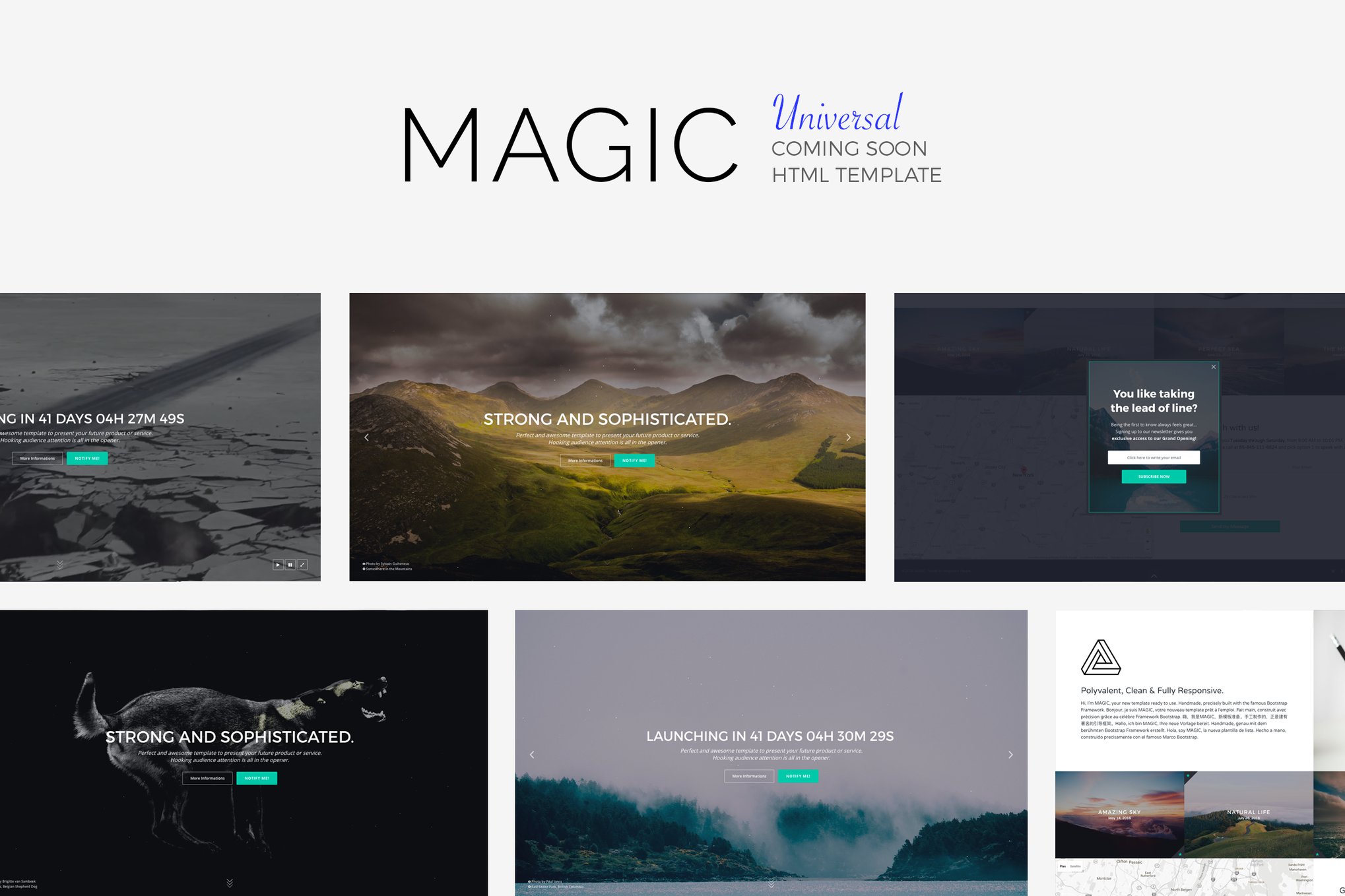 MAGiC- Universal Coming Soon Template