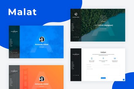 Malat- Bootstrap Personal Resume Template