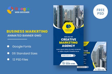 Marketing Agency Animated Banner Google Web Design