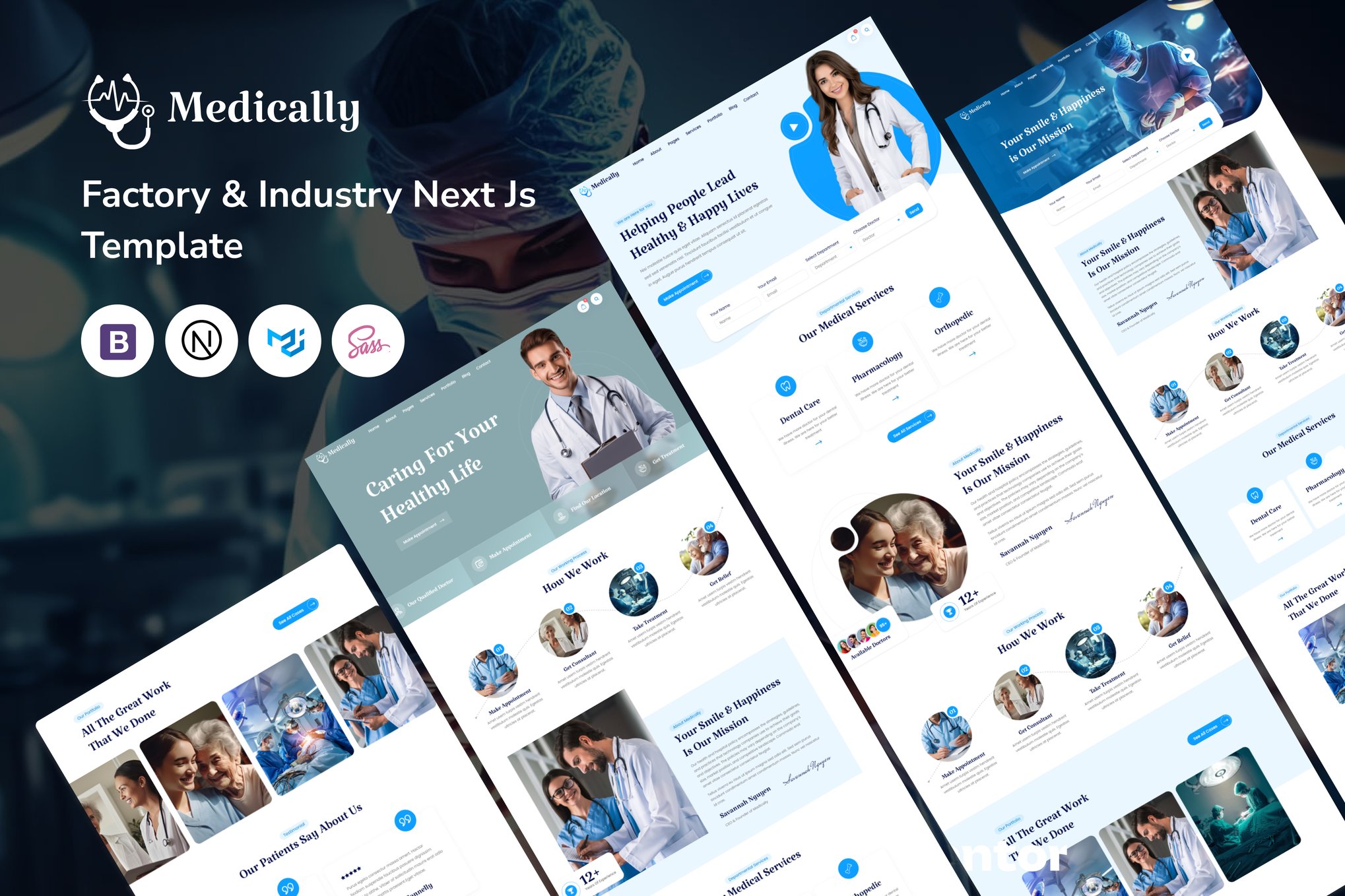 Medically- Health & Medical Next Js Template
