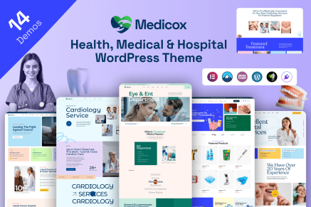 Medicox- Health & Medical 1.0 WordPress Theme