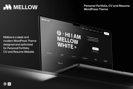 Mellow 1.0.2- Personal Portfolio WordPress Theme