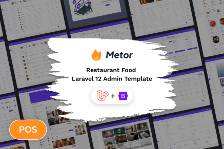 Metor- Laravel POS Restaurant Food Admin Template