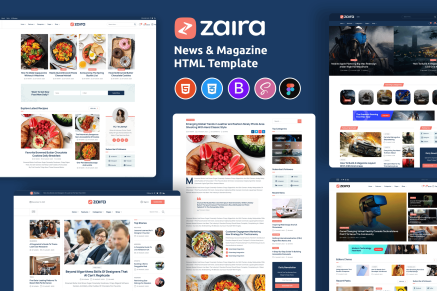 Modern News & Magazine Template + RTL