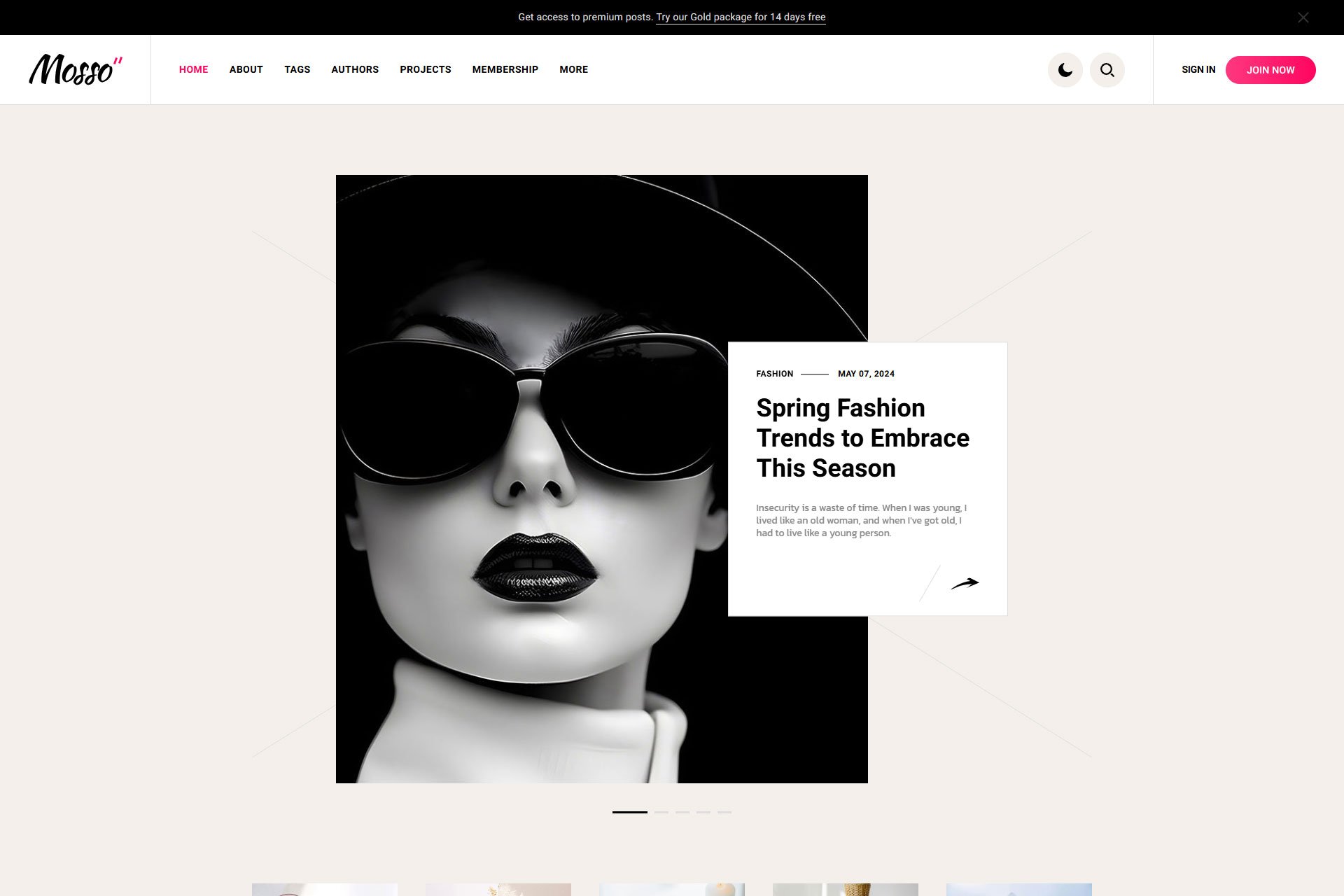 Mosso- Personal Portfolio HTML Template