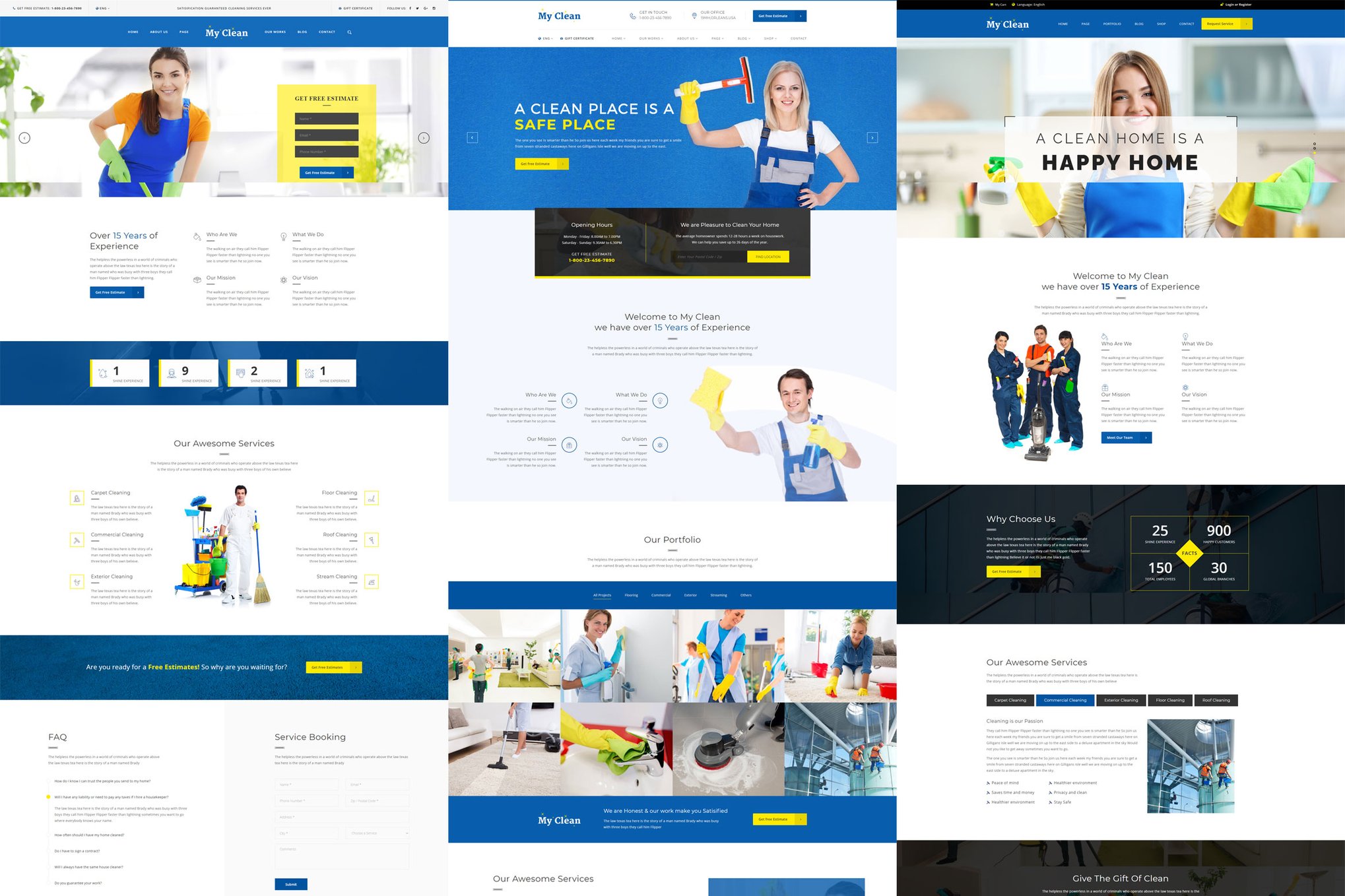 MyClean- Cleaning Company Responsive Template