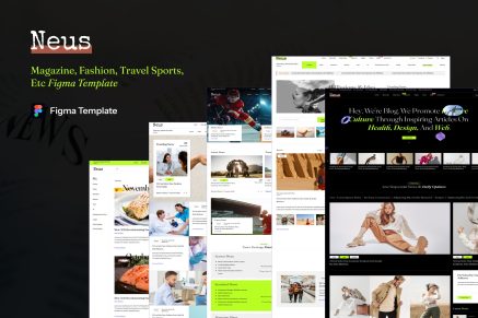 Neus- Blog & Magazine Figma Template