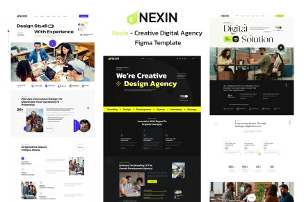 Nexin- Creative Digital Agency Figma Template