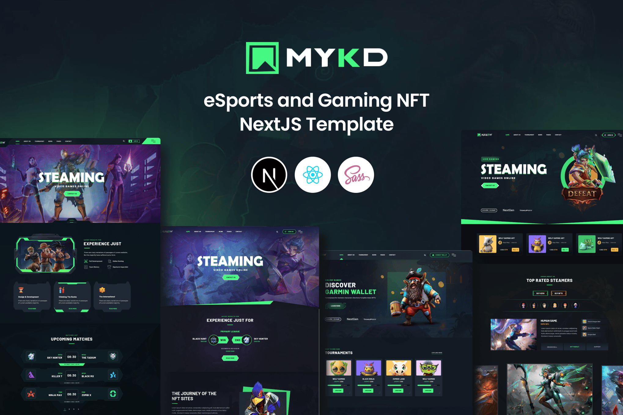 NextJS eSports and Gaming NFT Template