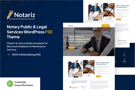 Notariz- Notary & Legal Services 1.0.1 WordPress Theme