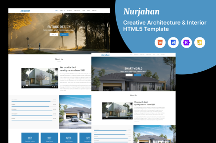 Nurjahan- Creative Architecture & Interior HTML5