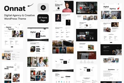 Onnat- Digital Agency & Creative 1.0.3 WordPress Theme