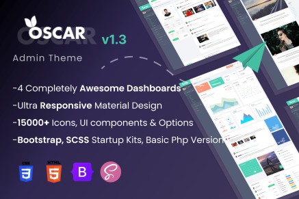 Oscar- HTML Bootstrap 4 Admin Template