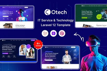 oTech- Laravel12 IT Solutions & Technology Startup