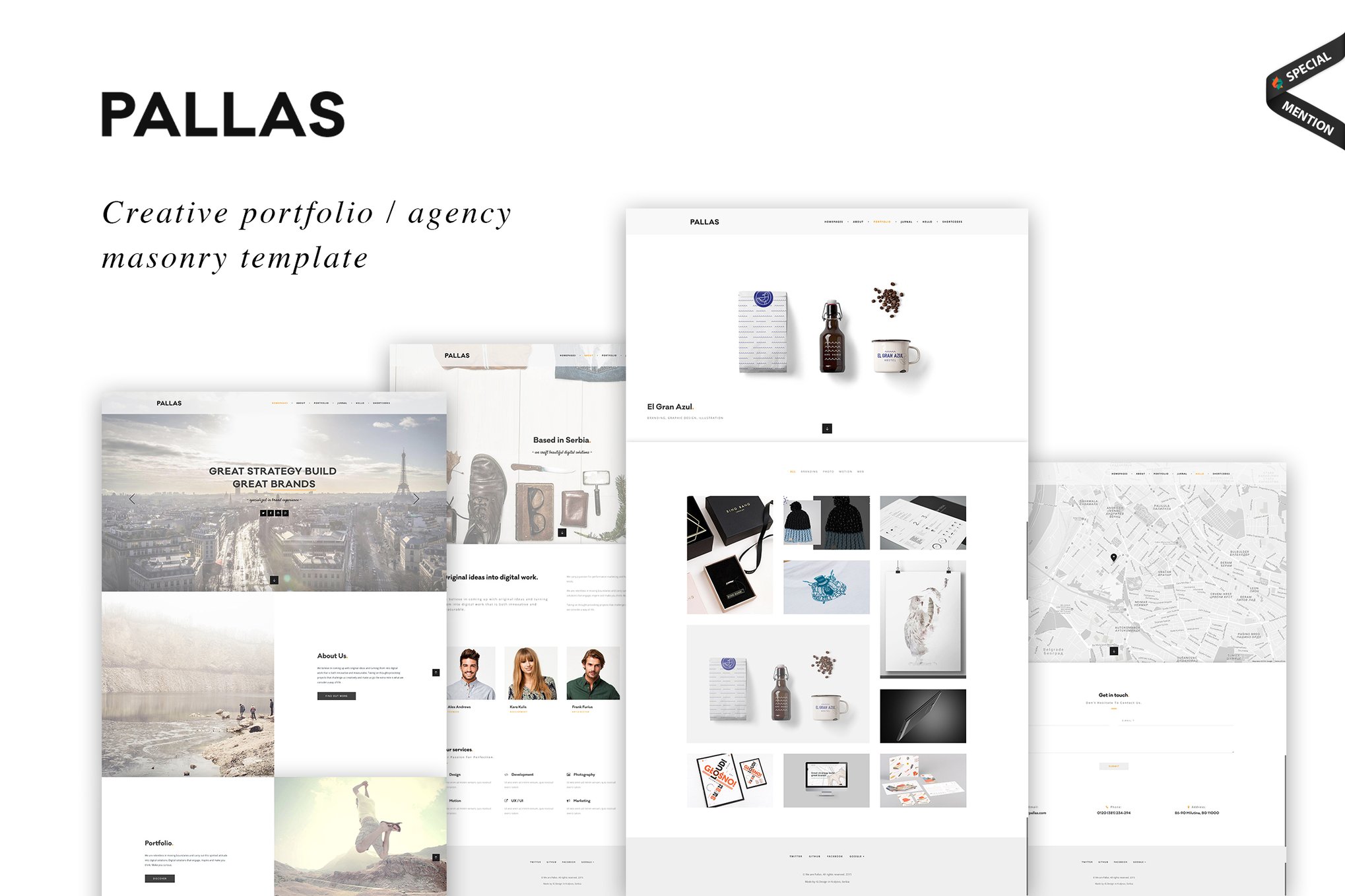 Pallas- Creative Masonry Portfolio Template