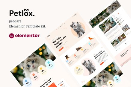 Petlox- Pet Care Elementor Template Kit
