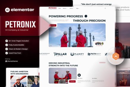 Petronix- Oil Company & Industrial Elementor Template Kit