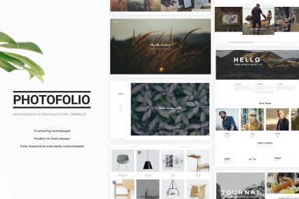 Photofolio- Photography & Portfolio HTML Template
