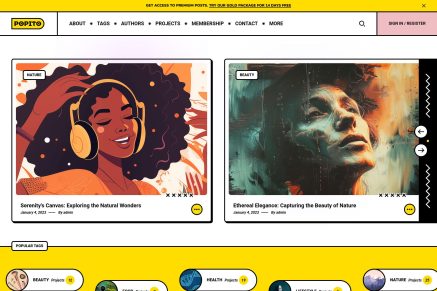 Popito- Personal Portfolio HTML Template