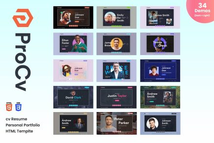 ProCv- CV Resume Personal Portfolio HTML Template