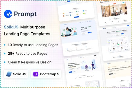 Prompt- Modern & Multipurpose SolidJs Template