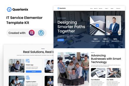 Quarionix- IT Service Elementor Template Kit