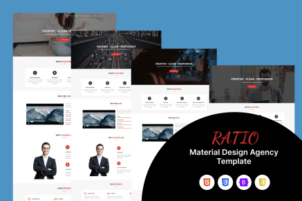 Ratio- Material Design Agency HTML Template